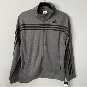 ADIDAS | Grey boys sweater with black stripes